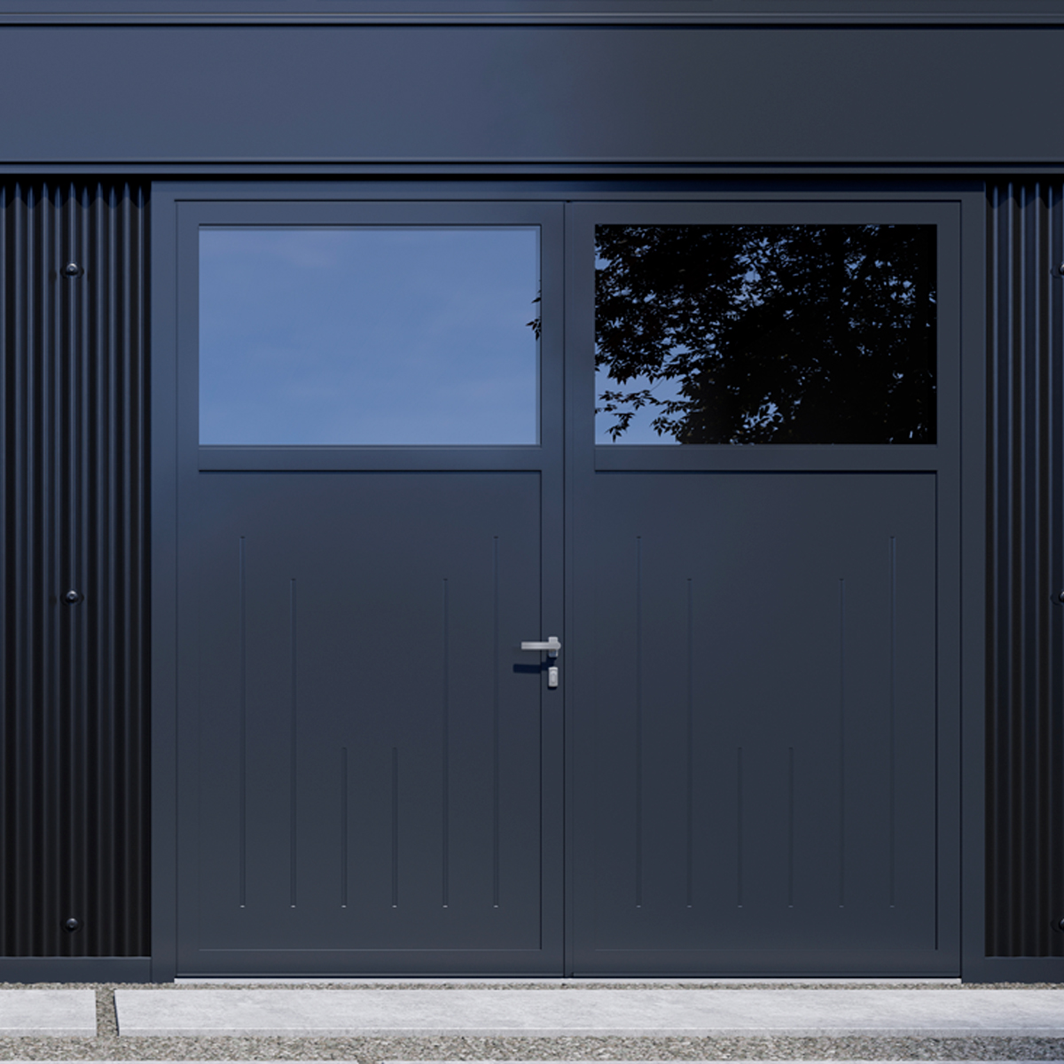 Porte de garage à vantaux